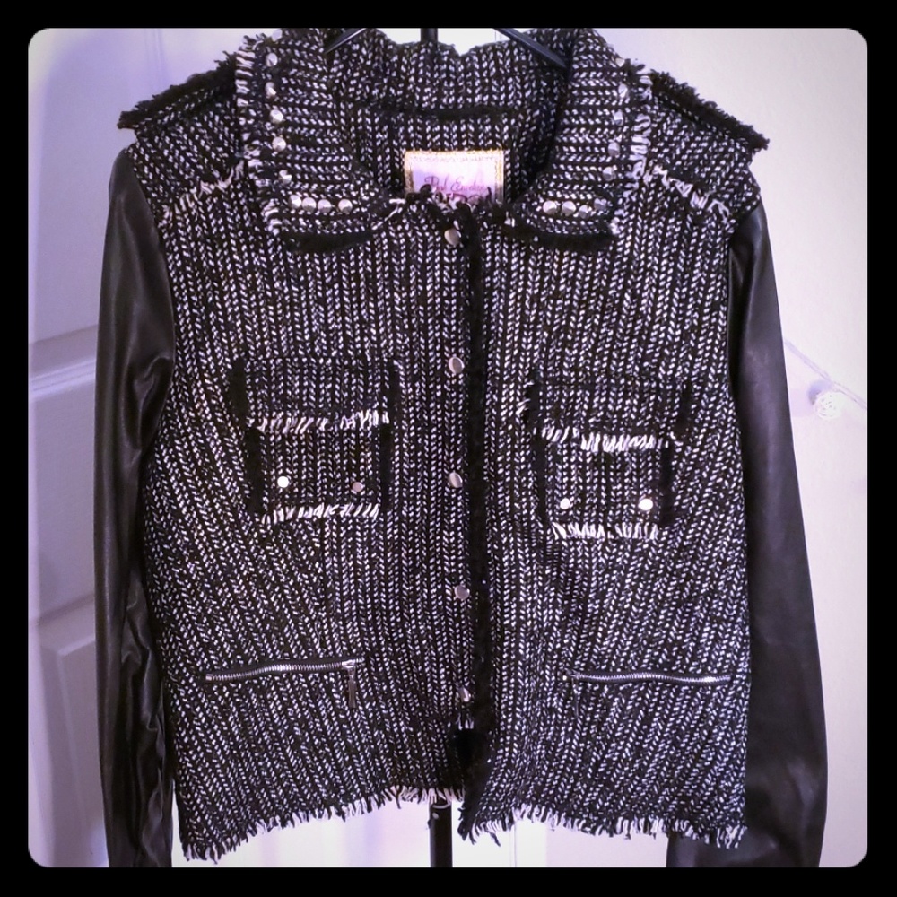 Punk Rock Studded Pink Envelope Jacket